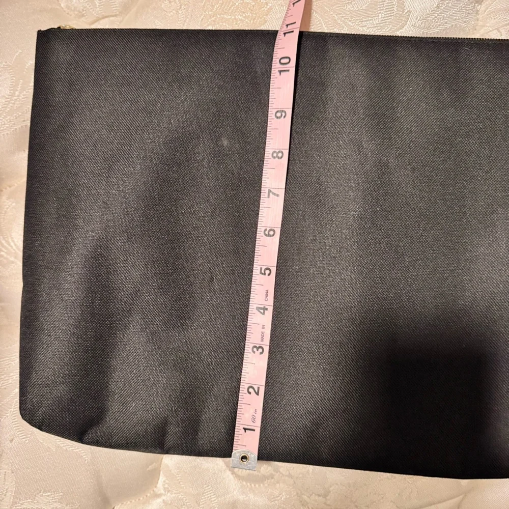 15” Black Canvas Padded Laptop & Tablet Sleeve Case Travel Bag